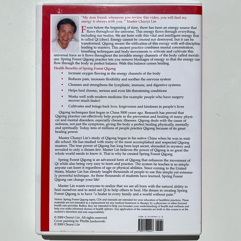 Spring Forest Qigong Level One for Health DVD Master Chunyi Lin 9780974094427 - Picture 2 of 3